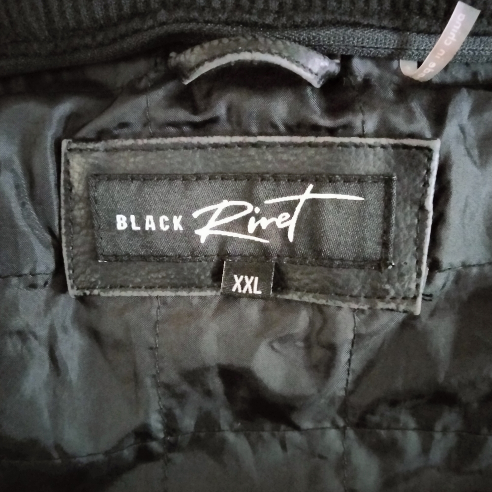 Black Rivet mens leather jacket